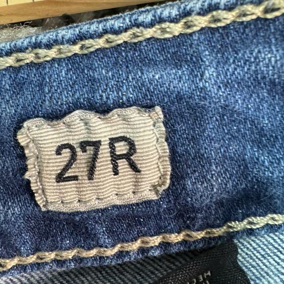 BKE Buckle Harper Women Jeans 27R Bootcut Stretch Distressed‎ Blue - Picture 6 of 9